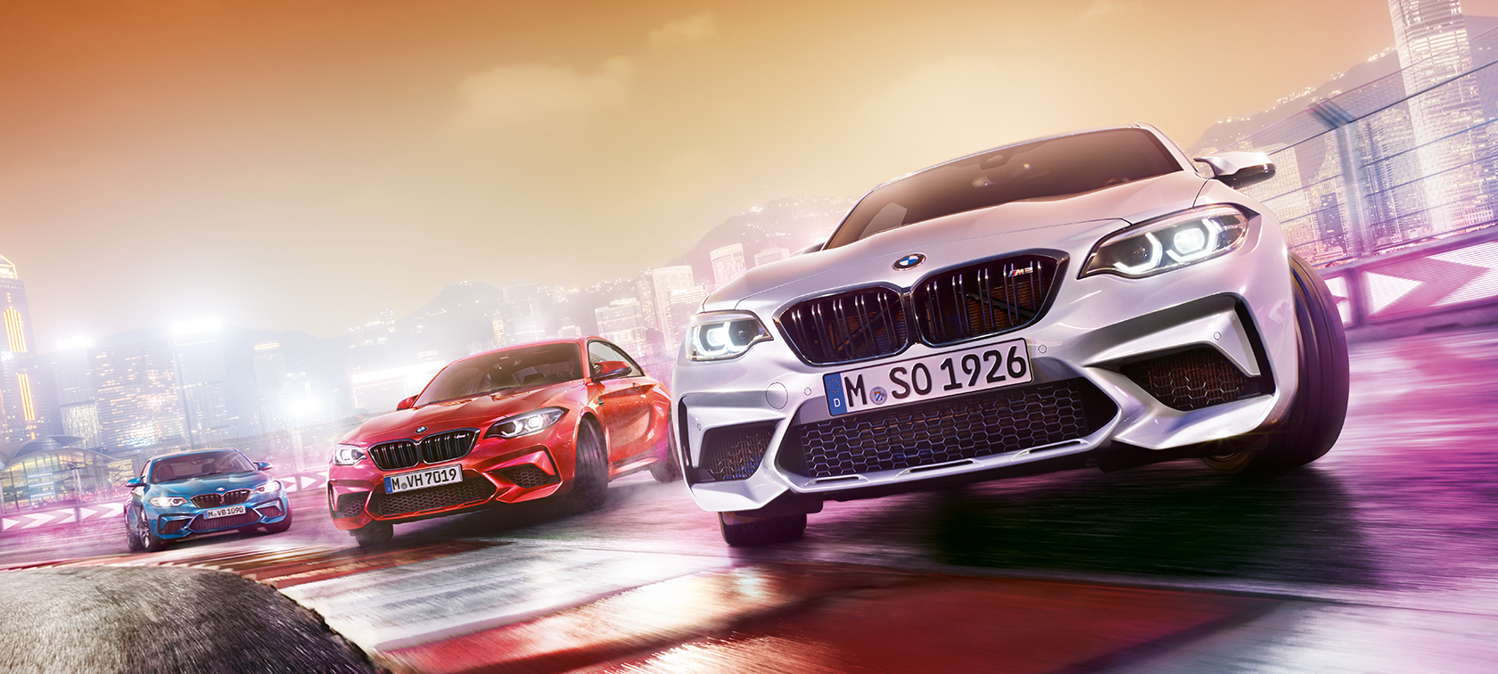 Dizajn BMW M2 Competition Dizajn BMW M2 Competition F87 2018 metalíza Hockenheim Silver predobočný pohľad