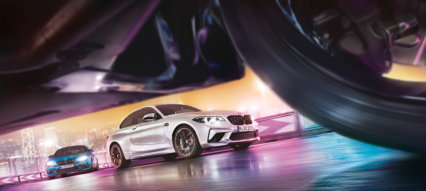 Technické údaje BMW M2 Competition Technické údaje BMW M2 Competition F87 2018 metalíza Hockenheim Silver 2020 BMW Individual bočný pohľad