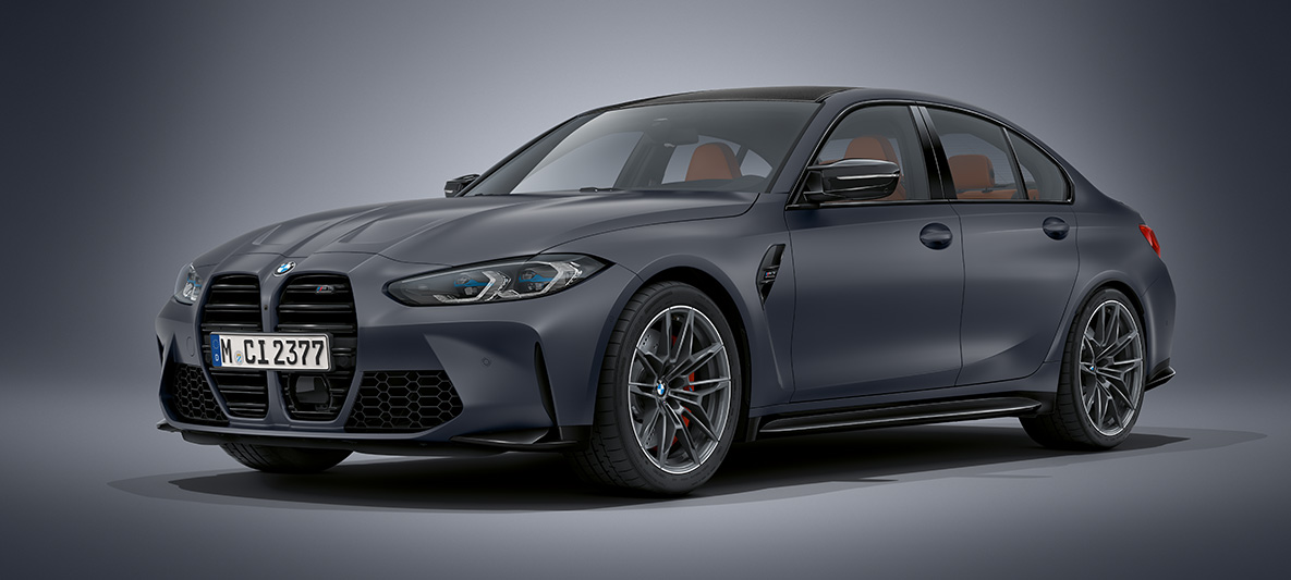 BMW Individual celokožené čalúnenie Merino Fjord Blue/Black BMW M3 Sedan G80 2021 interiér BMW Individual celokožené čalúnenie Merino Fjord Blue/Black BMW M3 Sedan G80 2021 interiér