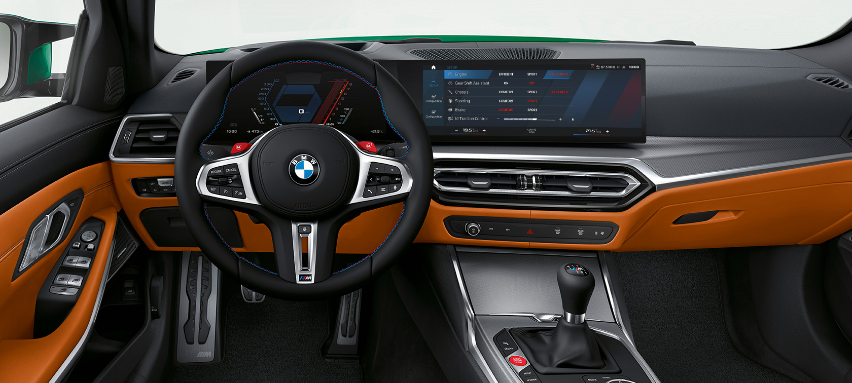 BMW M3 CS G80 kokpit BMW M3 CS G80 kokpit interiér