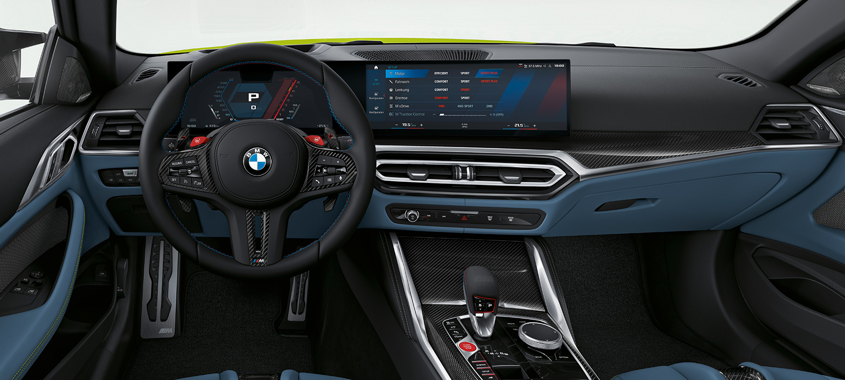 BMW M4 Coupé G82 2020 kokpit BMW M4 Coupé G82 2020 kokpit interiér