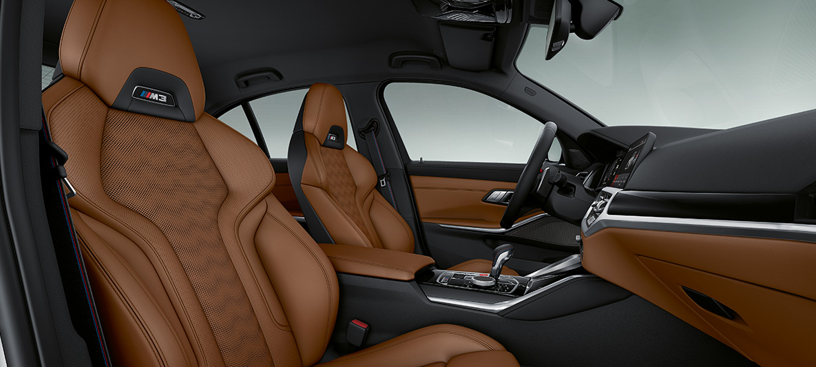 BMW Individual celokožené čalúnenie Merino Tartufo BMW M4 Coupé 2020 G82 interiér BMW Individual celokožené čalúnenie Merino Tartufo BMW M4 Coupé G82 2020 interiér