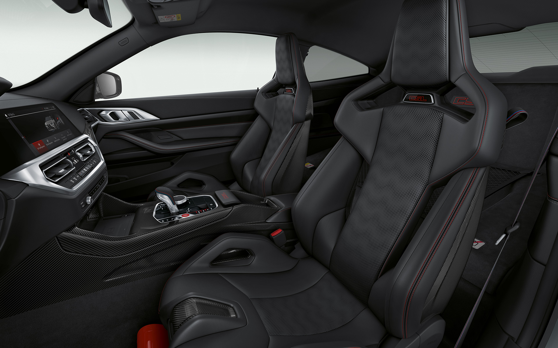 M karbónové škrupinové sedadlá BMW M4 CSL G82 BMW M4 CSL interiér M karbónové škrupinové sedadlá