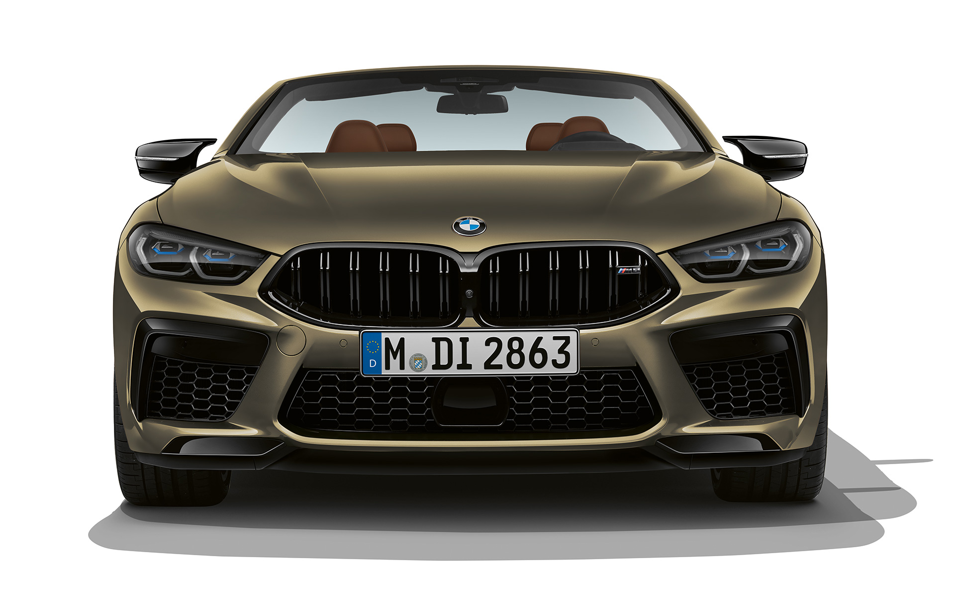 BMW M8 Competition Cabrio F91 LCI Facelift 2022 BMW Individual metalíza Brass predný pohľad