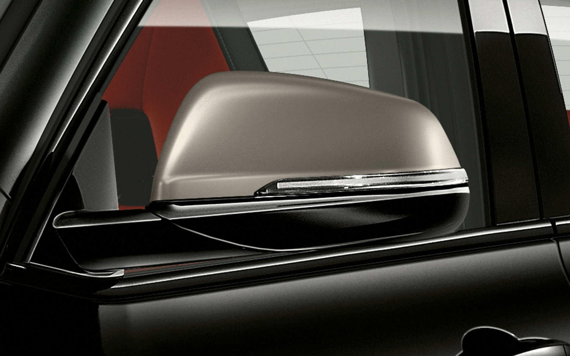Kryty vonkajších zrkadiel v spracovaní Cerium Grey BMW X2 M35i (F39) metalíza Sapphire Black exteriér