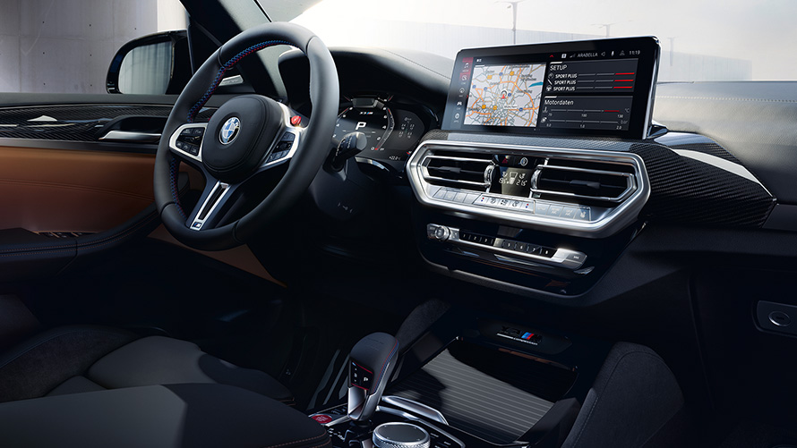 BMW X3 M Competition F97 LCI Facelift 2021 kokpit BMW X3 M Competition F97 LCI Facelift 2021 kokpit interiér