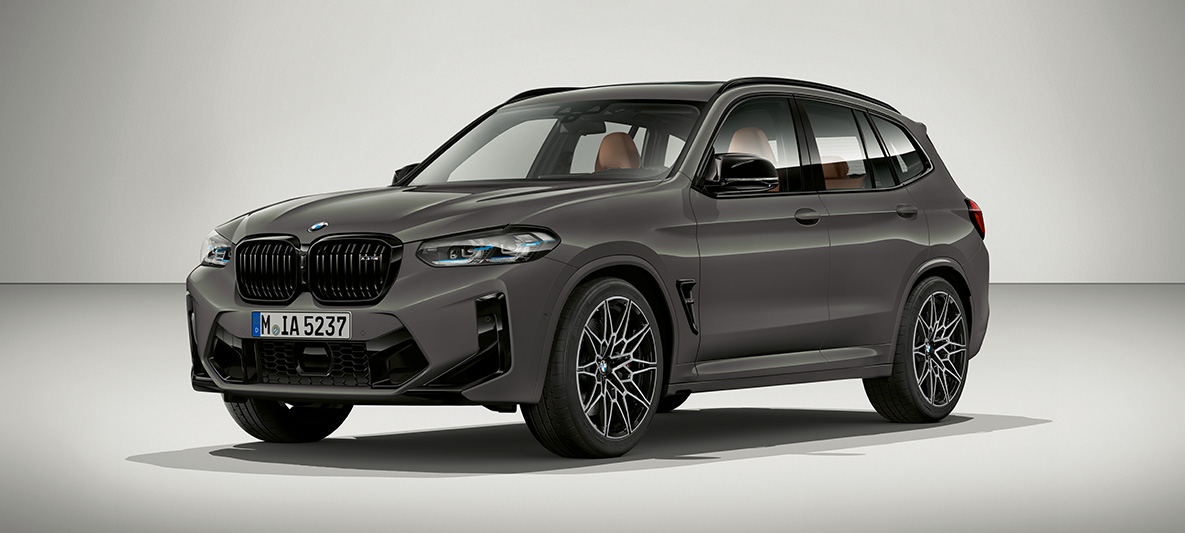 BMW X3 M Individual F97 LCI Facelift 2021 Grigio Telesto predobočný pohľad BMW X3 M Individual F97 LCI Facelift 2021 Grigio Telesto predobočný pohľad