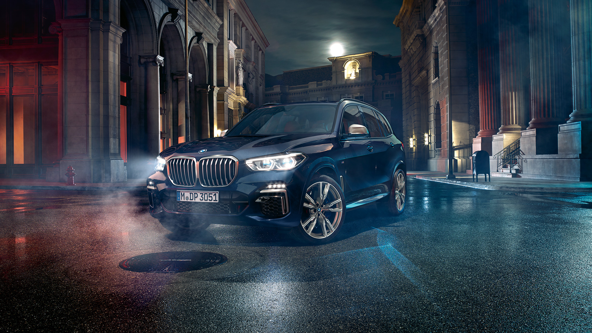 Dizajn exteriéru BMW X5 M50i Dizajn exteriéru BMW X5 M50i G05 predobočný pohľad