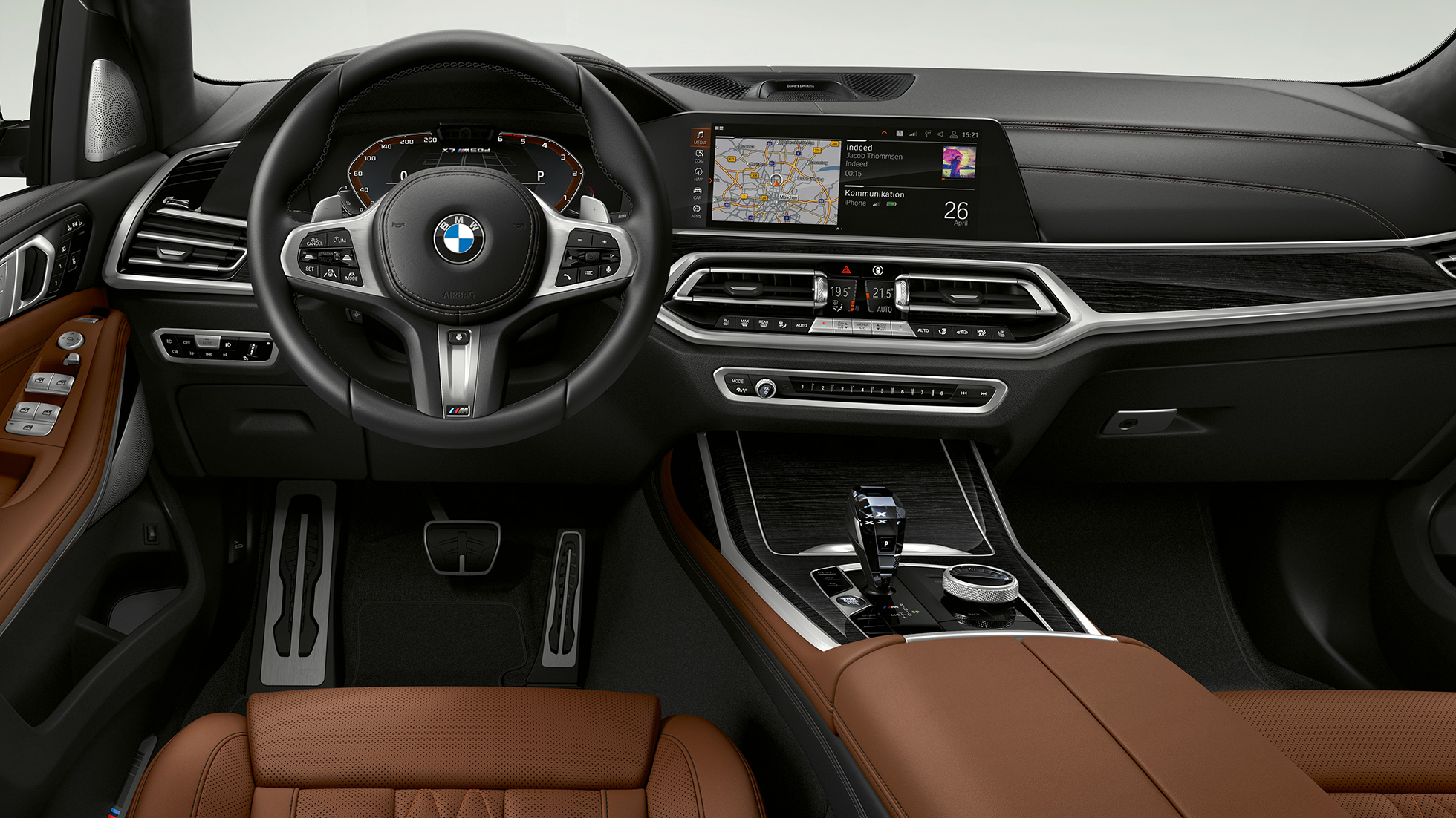 BMW X7 M50i, interiér BMW X7 M automobily M50d a M50i, interiér, G07, 2019