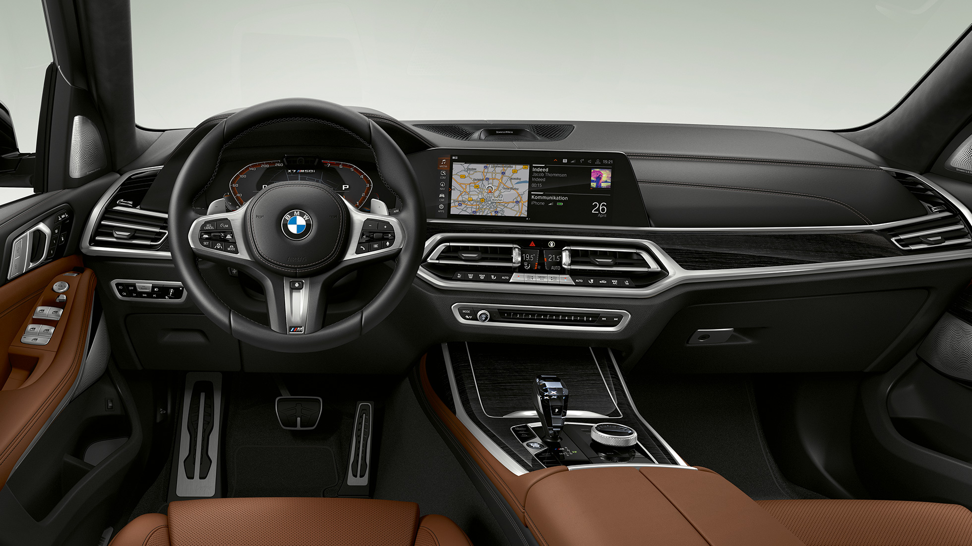 BMW X7 M50i, interiér BMW X7 M automobily M50d a M50i, interiér, G07, 2019