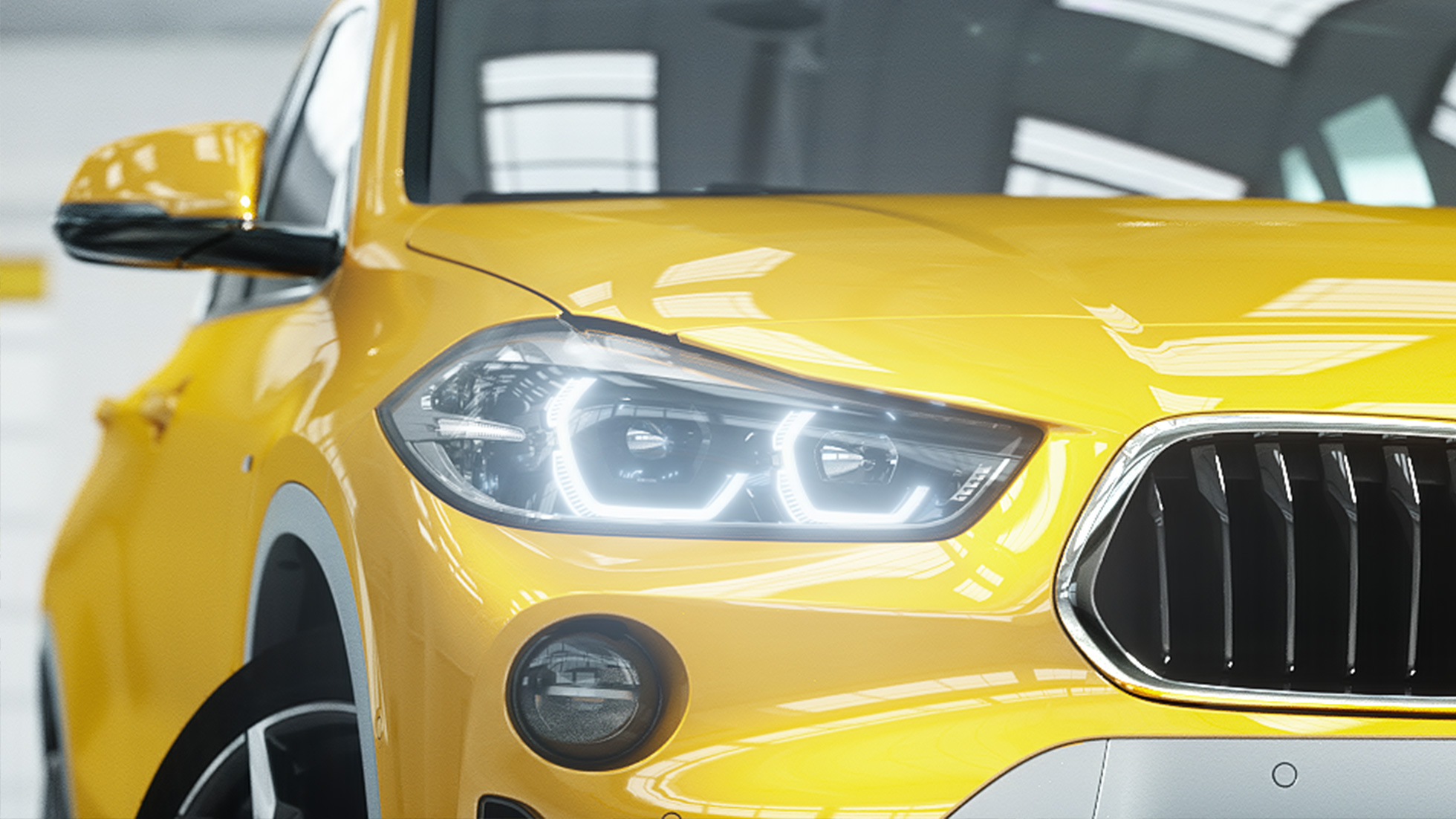 Svetelný dizajn BMW X2 F39 Svetelný dizajn BMW X2 2018 F39 metalíza Galvanic Gold