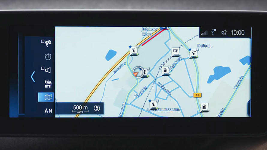 BMW plug-in hybrid navigačný systém BMW plug-in hybrid navigačný systém detailný pohľad