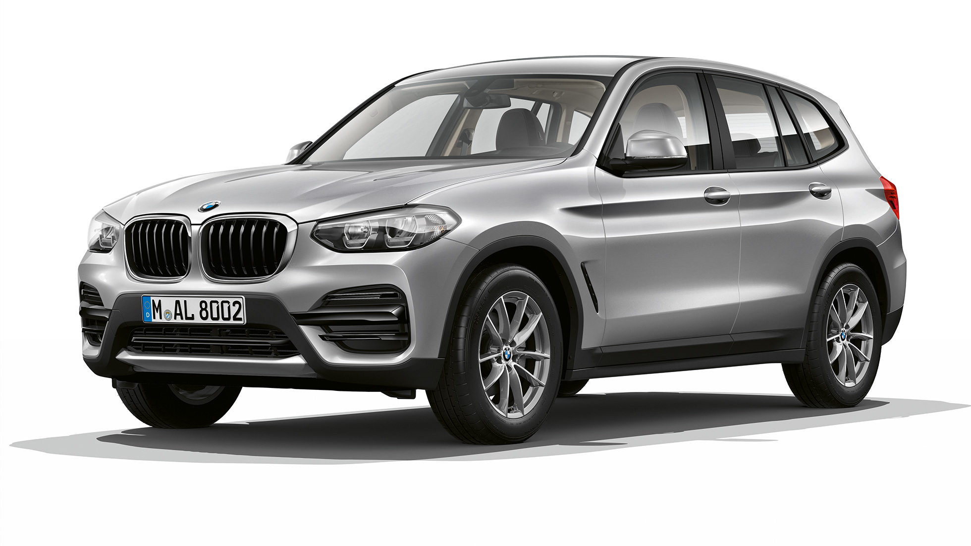 BMW X3, základný model, trojštvrťový predný pohľad BMW X3, základný model, trojštvrťový predný pohľad