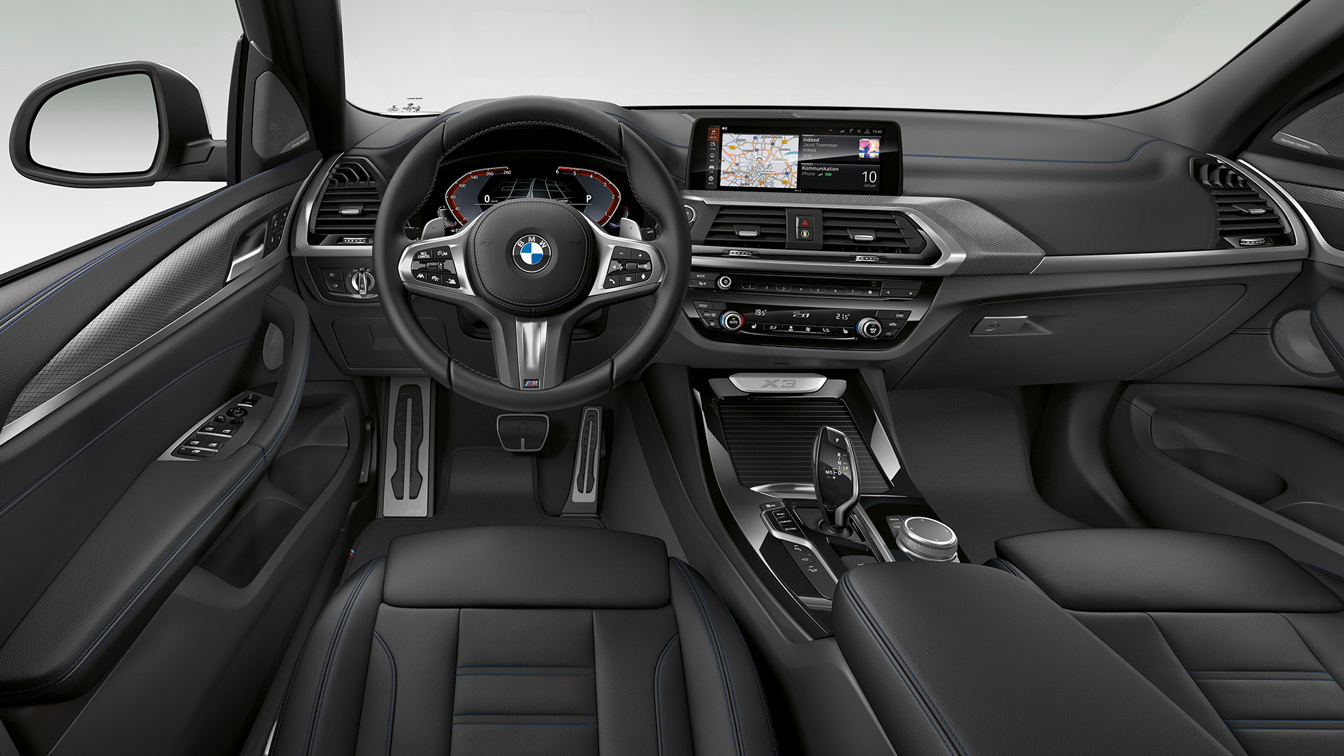 BMW X3 M40i, model M Sport, interiér BMW X3 M40i, model M Sport, interiér