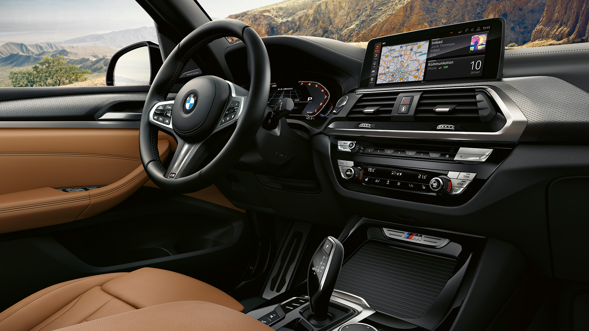 BMW X3 M40i, volant a prístrojová doska BMW X3 M40i, volant a prístrojová doska