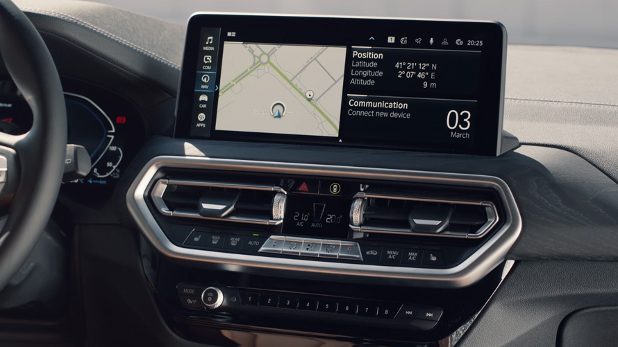 BMW X3 G01 Centrálny informačný displej 2021 BMW X3 G01 Centrálny informačný displej 2021