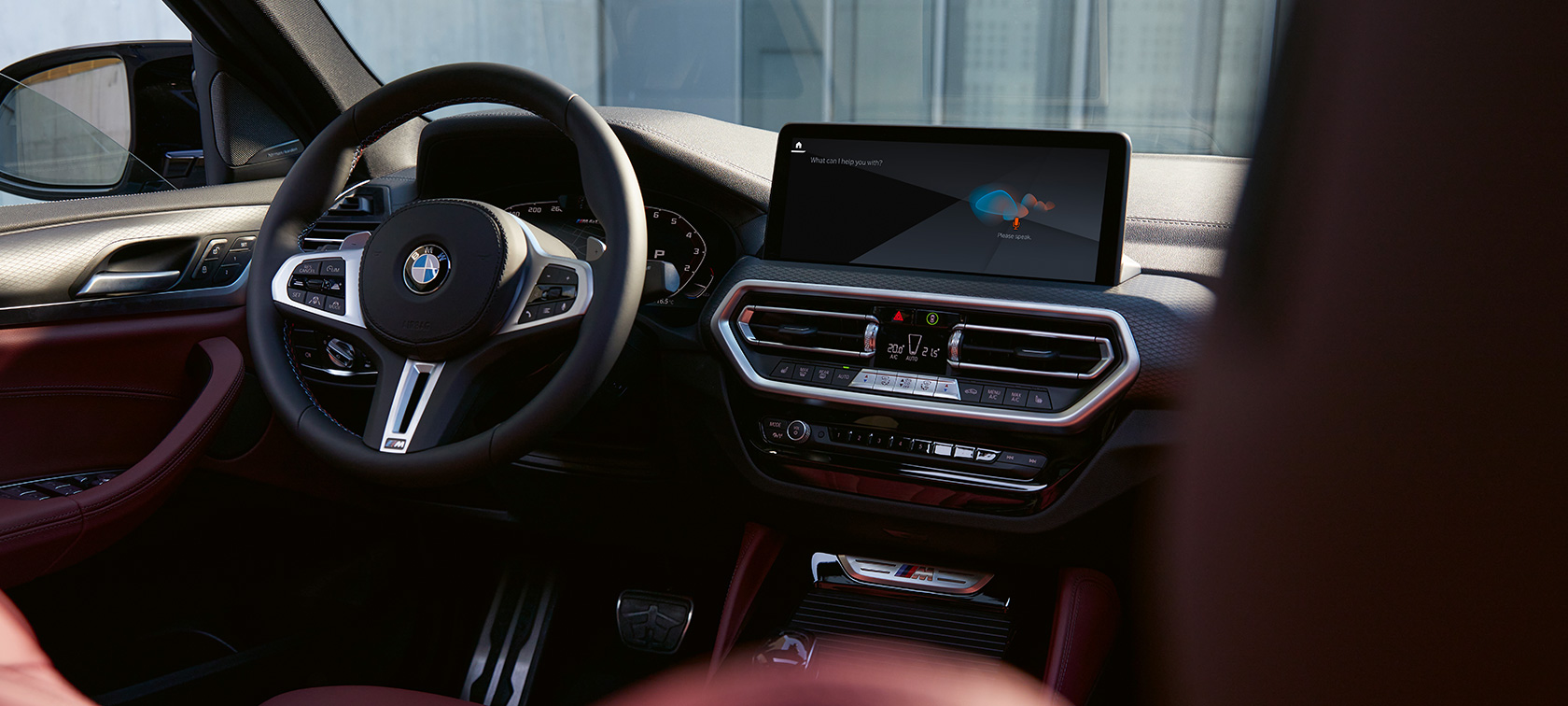 BMW X4 G02 interiér koža Tacora Red 2021 BMW X4 G02 interiér koža Tacora Red 2021
