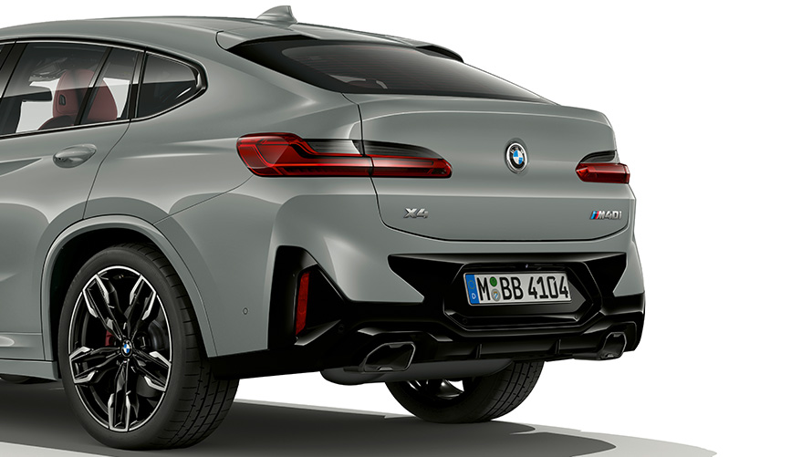 BMW X4 G02 Brooklyn Grey detailný pohľad zadný dizajn 2021 BMW X4 G02 Brooklyn Grey detailný pohľad zadný dizajn 2021