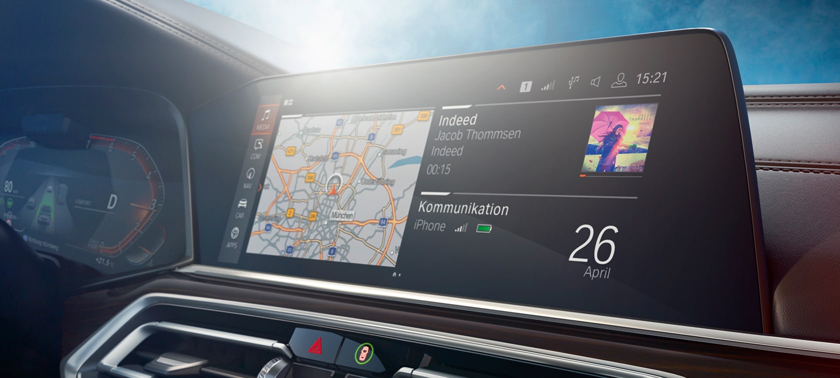 Displej systému iDrive BMW X5 Displej systému iDrive BMW X5 G05 2018 kokpit