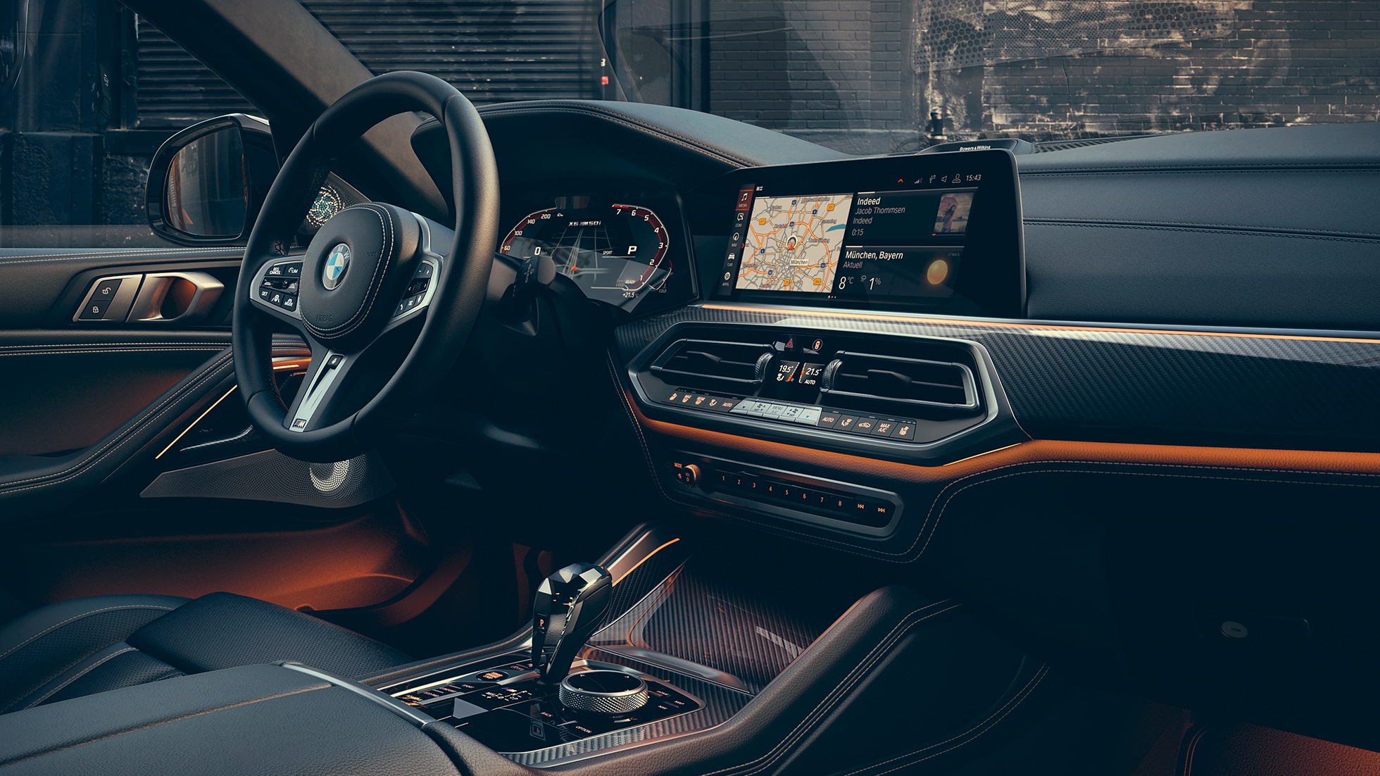 BMW X6 interiér. Interiér BMW X6.