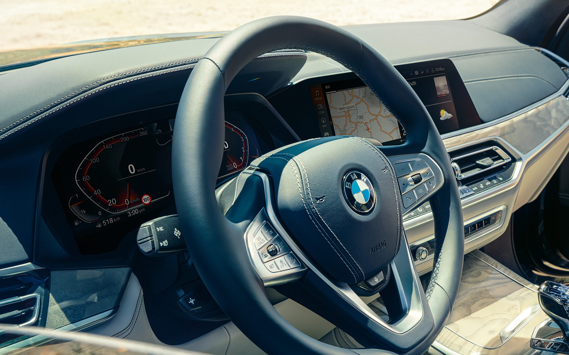 Kokpit BMW X7 G07 2019 interiér Kokpit BMW X7 G07 2019 interiér