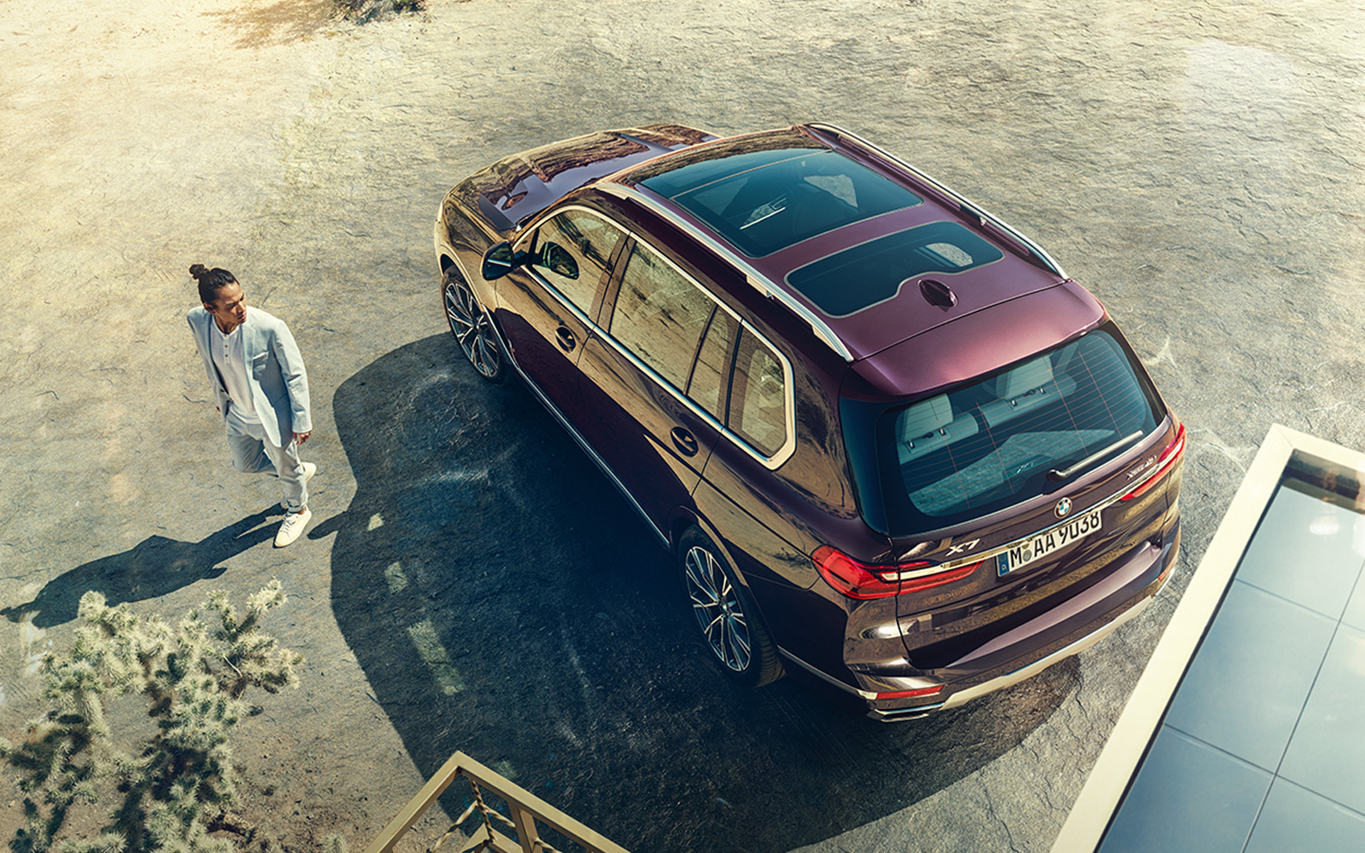 BMW X7 Individual xDrive40i G07 2019 metalíza Ametrine pohľad zhora BMW X7 Individual xDrive40i G07 2019 metalíza Ametrine pohľad zhora
