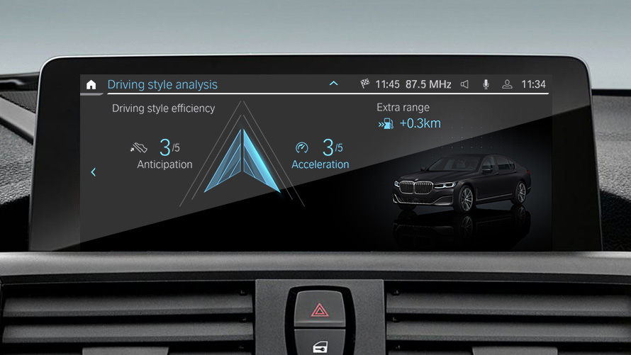 Analýza jazdného štýlu BMW EfficientDynamics Analýza jazdného štýlu