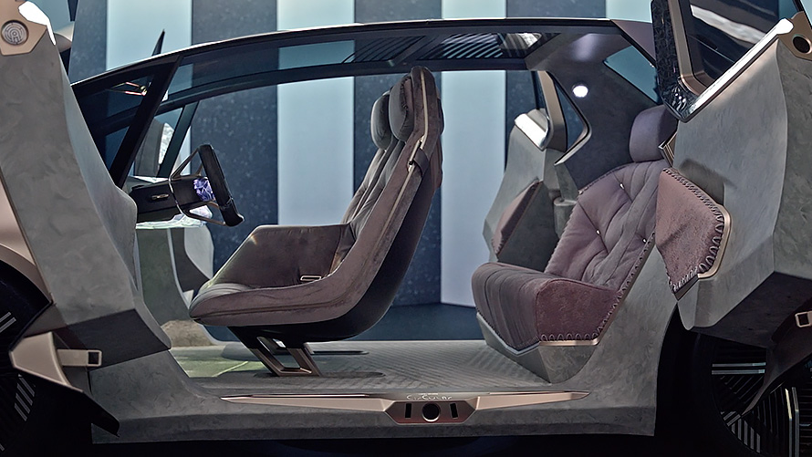 Video dizajn interiéru BMW i Vision Circular 2021 BMW i Vision Circular 2021 vizionárske vozidlo dizajn interiéru video