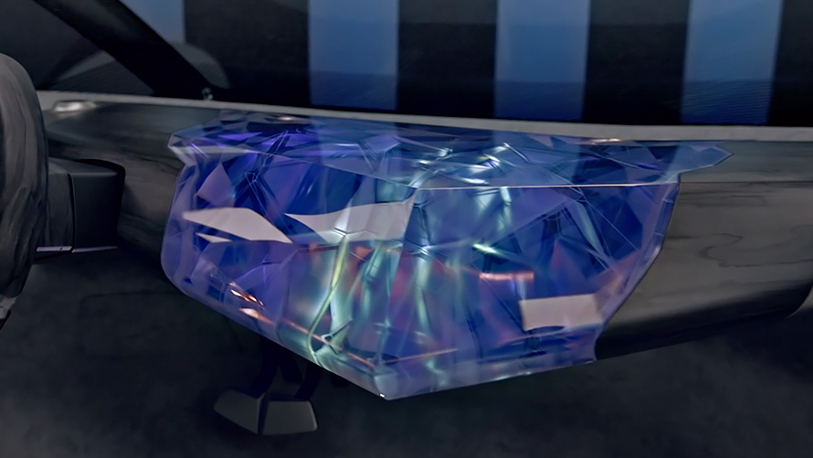 Video dizajn interiéru palubná doska ako vznášajúca sa skulptúra video BMW i Vision Circular 2021 BMW i Vision Circular 2021 vizionárske vozidlo dizajn interiéru palubná doska ako vznášajúca sa skulptúra video