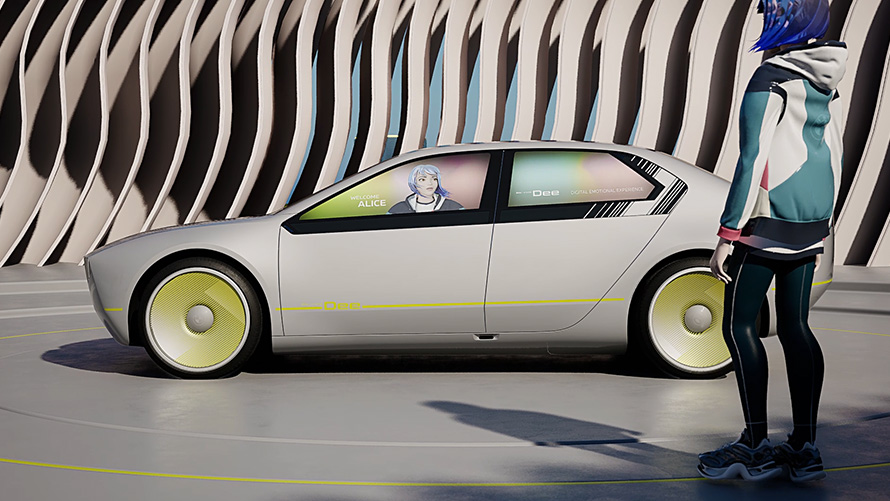 BMW i Vision Dee osobný avatar BMW i Vision Dee vizionárske vozidlo osobný avatar