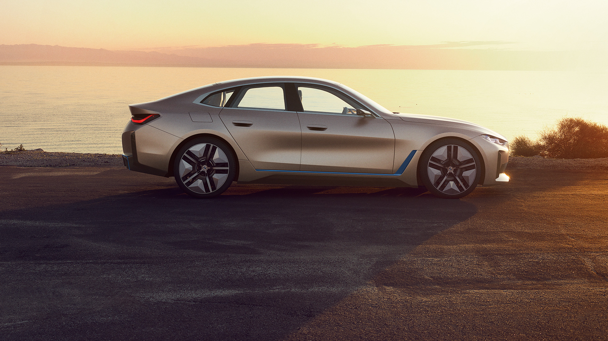 Exteriér BMW Concept i4 2020 G26 BMW Concept i4 2020 G26 elektrický automobil čisto elektrické BMW Gran Coupé exteriér