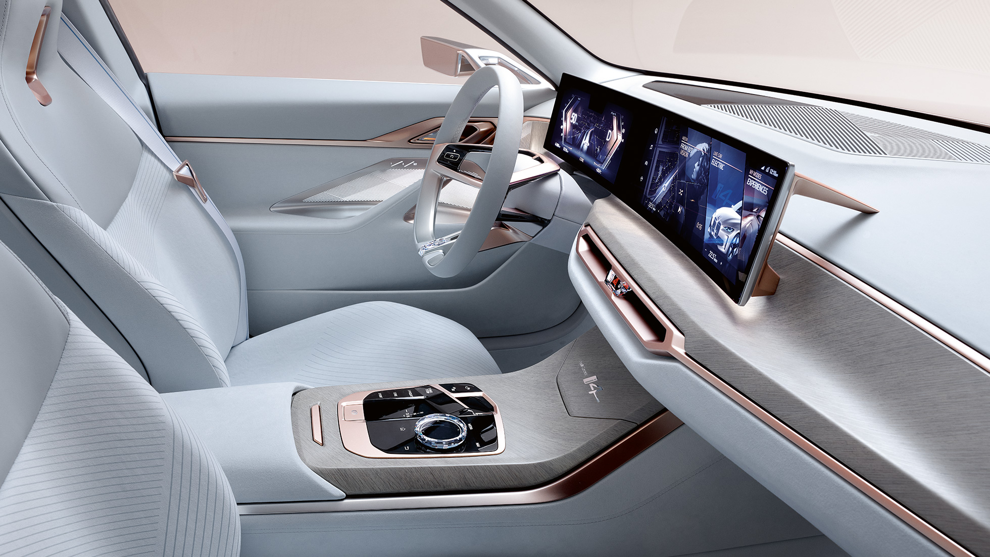 Interiér 2 BMW Concept i4 2020 G26 Interiér 2 BMW Concept i4 2020 G26 elektrický automobil čisto elektrické BMW Gran Coupé