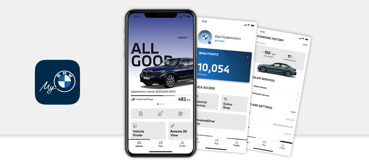 BMW Apps Aplikácia My BMW BMW Apps Aplikácia My BMW na smartfónoch