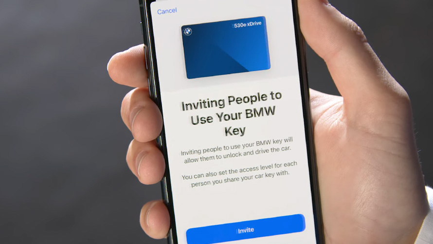 Zdieľanie BMW Digital Key video BMW Digital Key zdieľanie video
