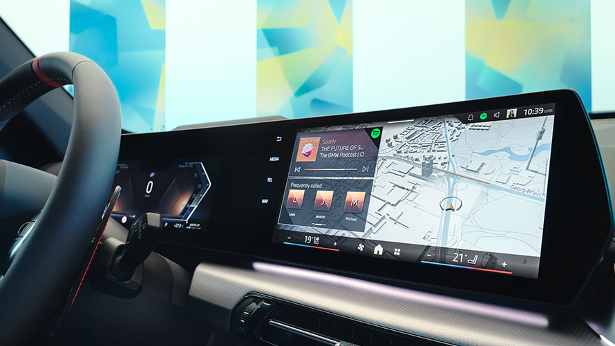BMW interiér displej a Operating System 9 BMW interiér BMW Maps displej a Operating System 9