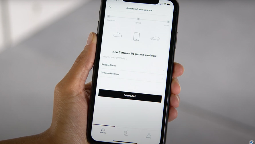 Stiahnutie a inštalácia Remote Software Upgrade cez aplikáciu My BMW Inštruktážne video Stiahnutie a inštalácia Remote Software Upgrade cez aplikáciu My BMW