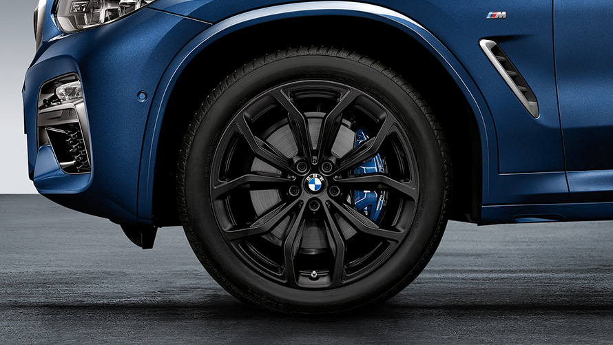 20" Y-spoke Style 695 20" BMW disk kolesa z ľahkej zliatiny Y-spoke style 695 Jet Black, matný, kompletné zimné predné koleso