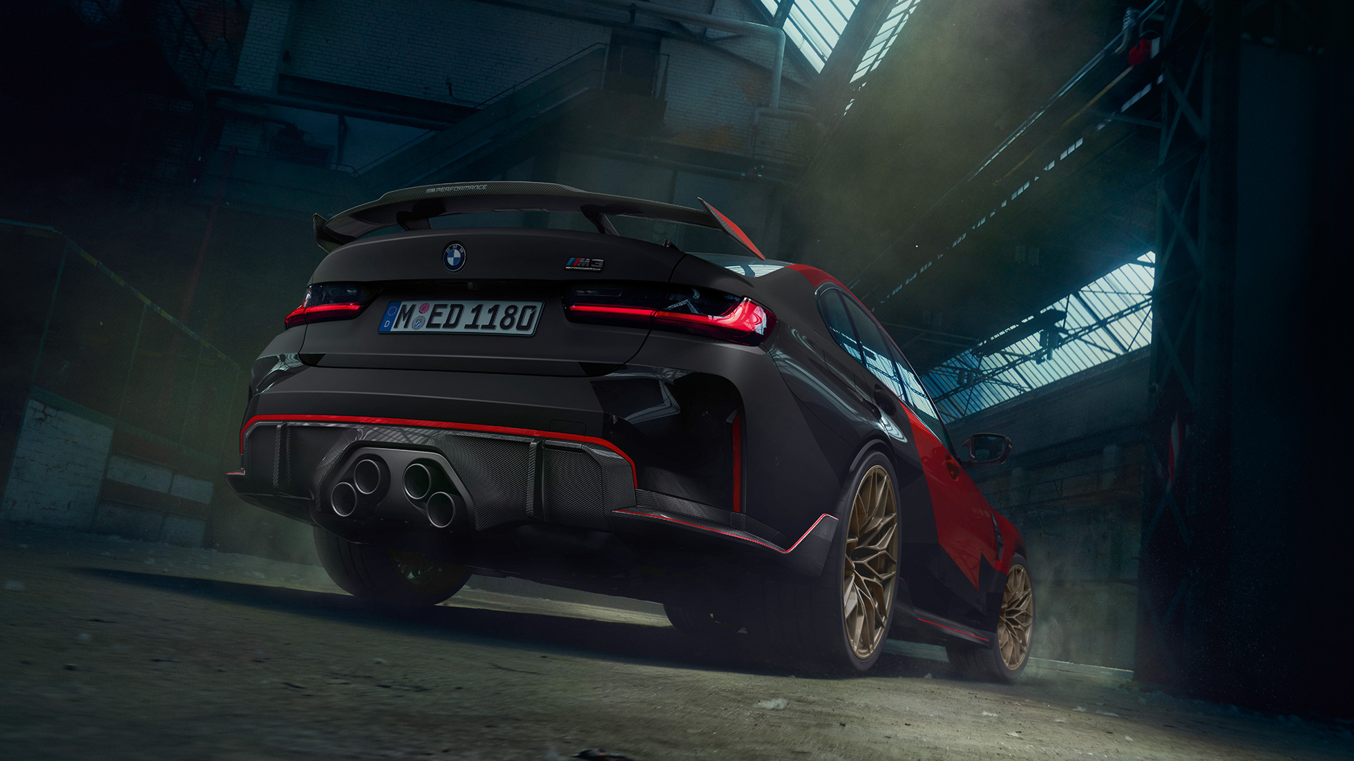 BMW M3 G80 zadobočný pohľad BMW M Performance diely BMW M3 G80 zadobočný pohľad