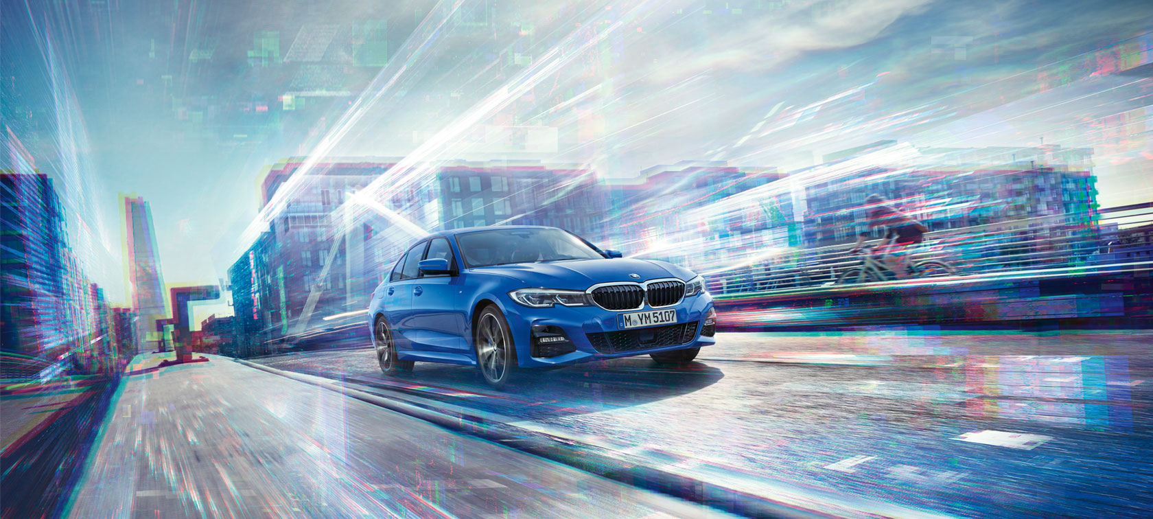 BMW radu 3 Sedan, predný pohľad. BMW radu 3 Sedan, predný pohľad.