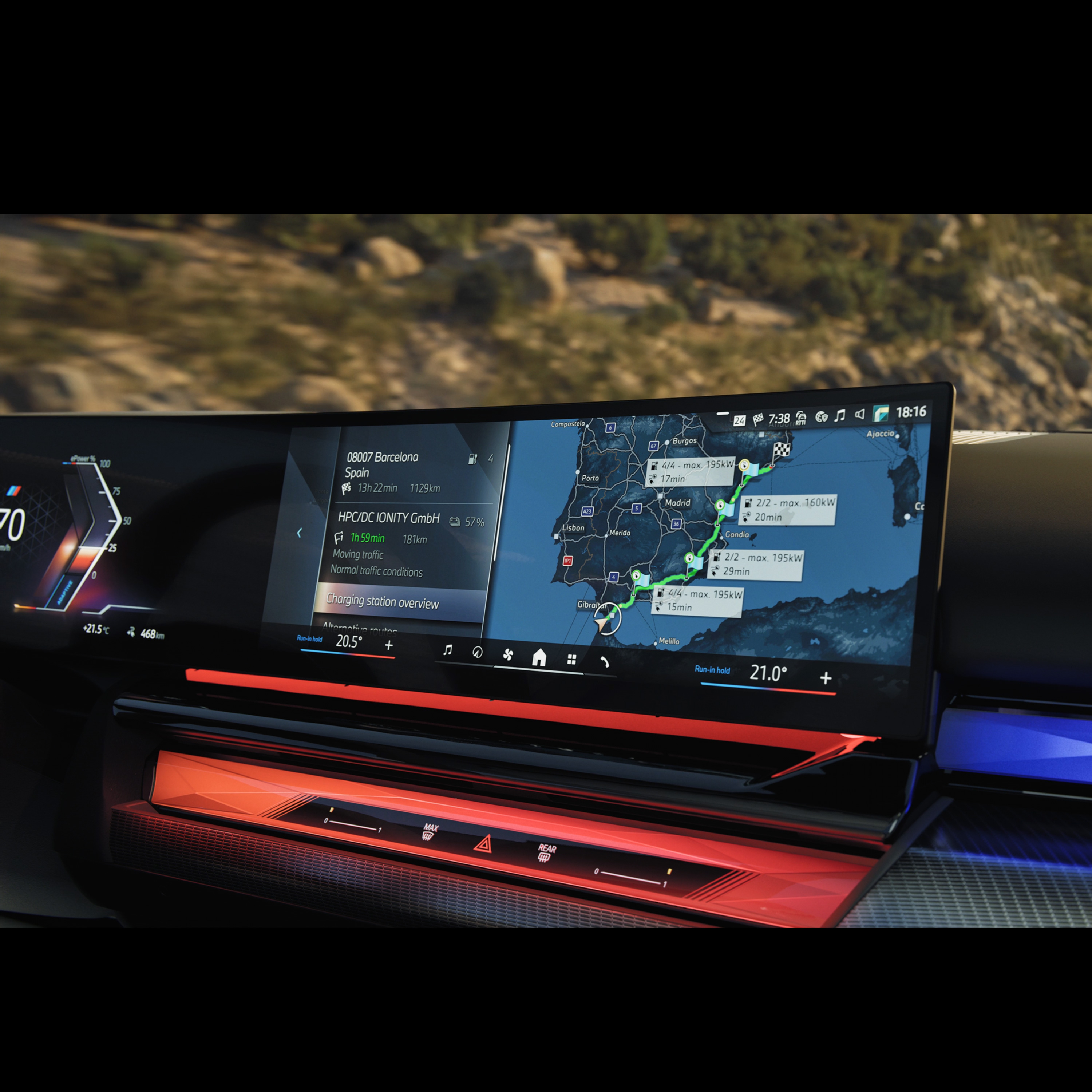 Trasy optimalizované pre nabíjanie BMW i5 Sedan G60 BEV